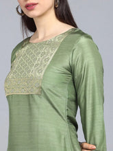 Poly Silk Solid Kurta Pant and-PKSKD1109AB